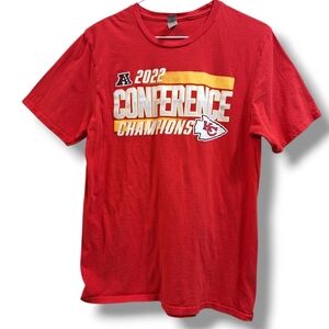 Kansas City Chiefs Size M Shirt NFL Football 2022 Conference Champions Red KC
